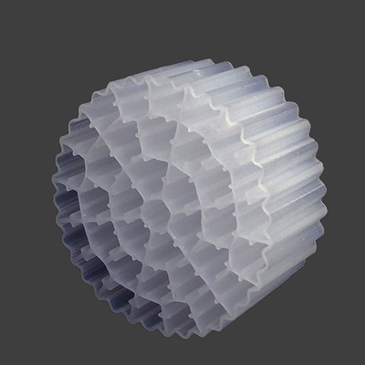 Biały Virgin HDPE MBBR Media filtracyjne do wody 25 * 10 mm do oczyszczania ścieków